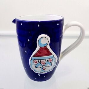 Santa Claus Christmas Pitcher Vintage Italy